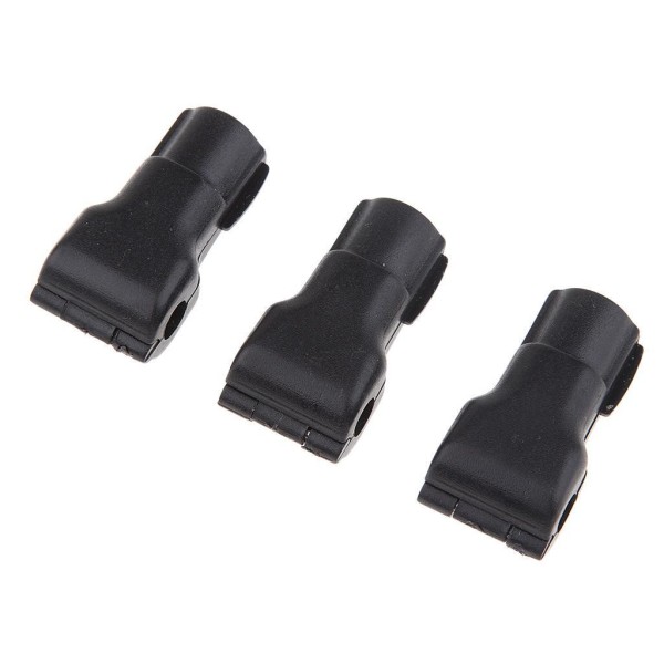 1/2 100st Krok Stopplås Säkerhetslåsning Hänglås Stöldskyddslås Black 4 mm 1Set