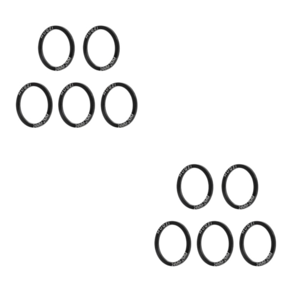 1/2/3/5 5x Cykel Bottenfäste Packning Bricka BB Spacer Reparation Black 24MM T2MM 2Set