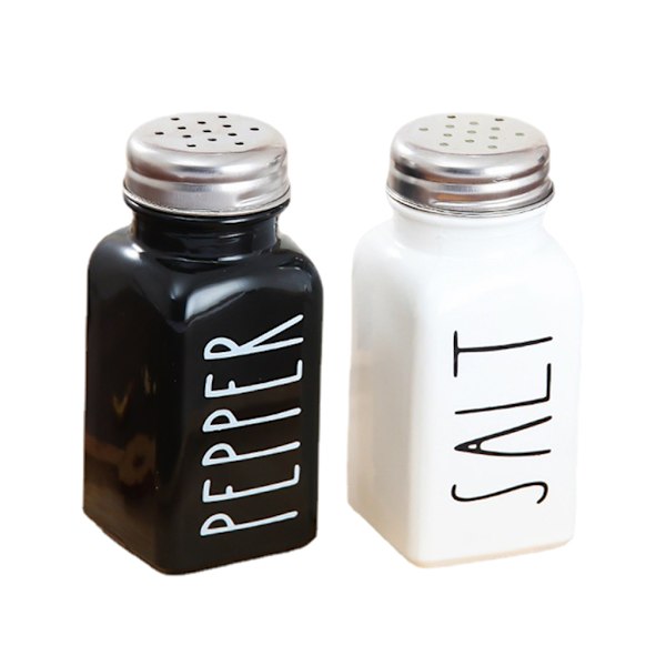 1/2 Salt- och Pepparshaker Set Kryddor flaska Krukor 1Set