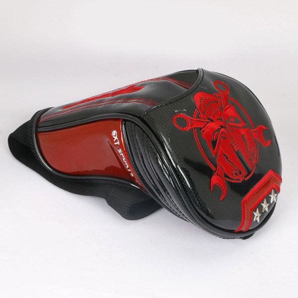 1/2/3 Durable För Golf Driver Headcover PU Läder UT Klubbhuvud Black UT 37CM 1Set