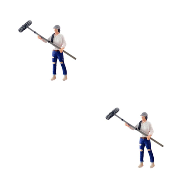1/2/3/5 1:64 Handmålad modell Människor Figur Diorama Scenery Assistant White height 2.8-3cm 2Set