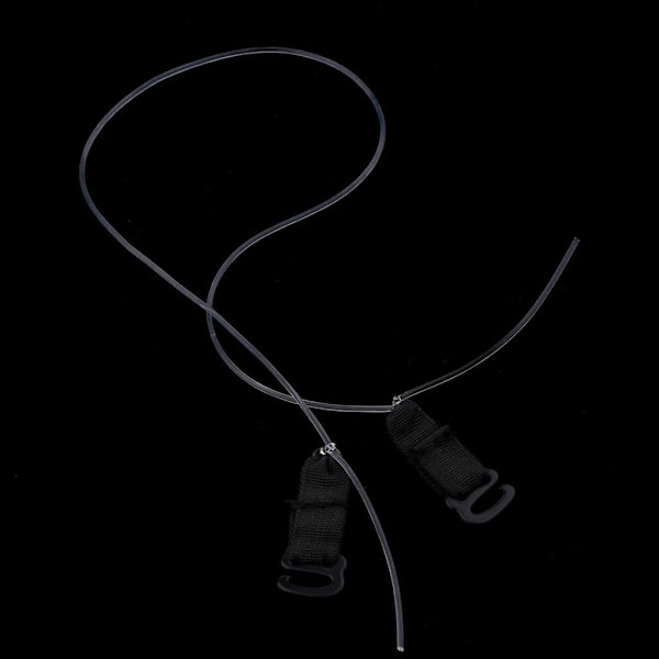 1/3/5 3 par Elastic Fish Line Nylon med krok för hår Black XL 1Set