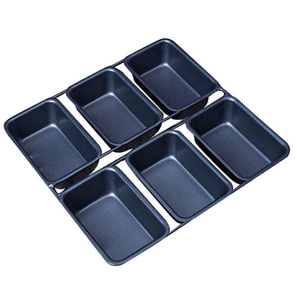 1/2 6 koppar mini limpa Pan Non Stick Pan Bakeware Mini desserter 1Set