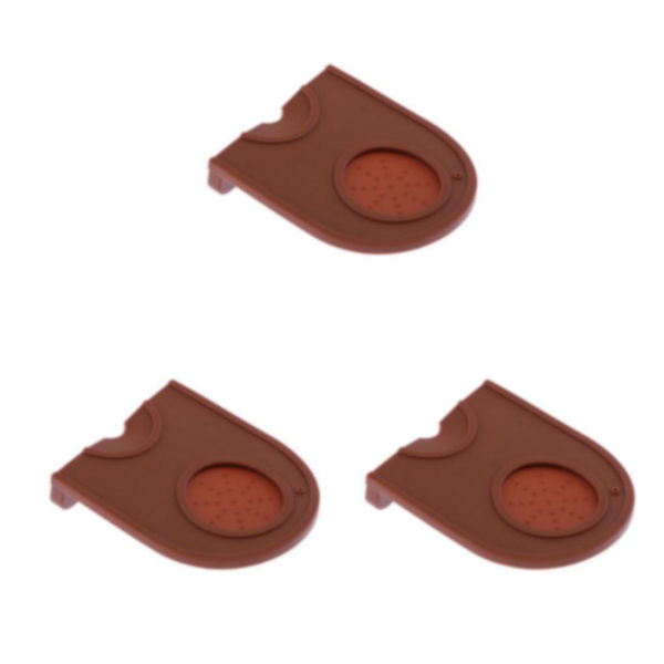 1/2/3/5 Silikon Kaffematta För Espresso Latte rt Tamper Coffee 15.8x12.7cm 3Set
