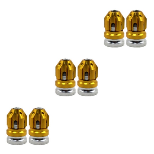 1/2/3/5 2st Däckventil Stamskydd Skydd Passar för motorcyklar Gold 26x15mm 3Set