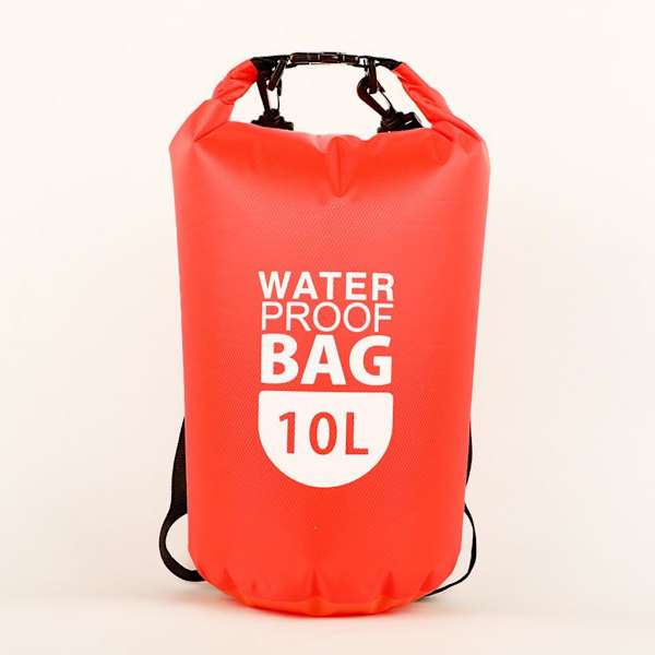 Vattentät Dry Bag Sack Pack för forsränning Kanotdykning Simma Red 10L