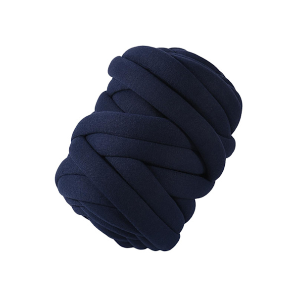 1/2/3/5 Chunky ullgarnfyllning Mjuk stickning för halsdukströja navy blue 12 to 14m 1Set