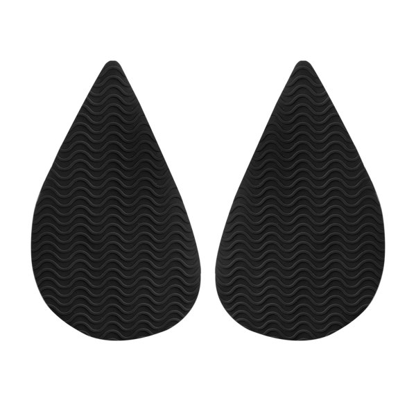 1/2/3/5 Non För Slip Shoe Pads Självhäftande gummi för hög Tip Head Black 1Set