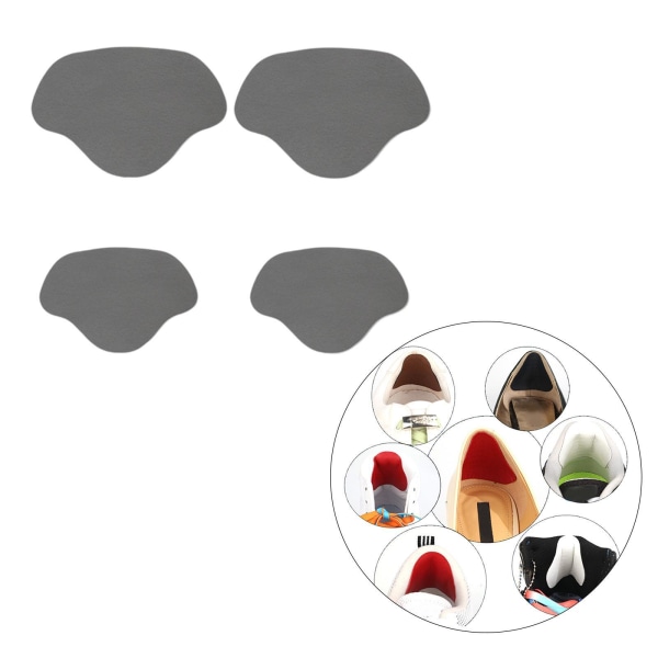 1/2/3/5 Shoe Häl Pad Innersula Häl Reparation Heel Stick för män & gray 1Set