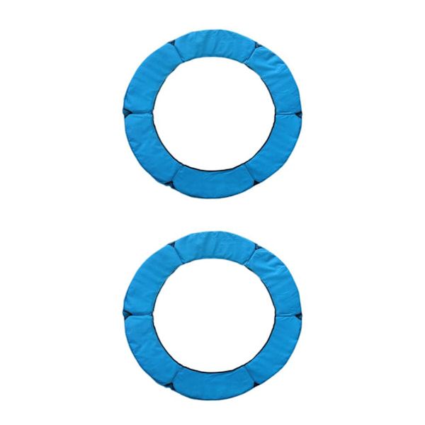 1/2/3/5 Ersättningsdyna för studsmatta säkerhetsstoppningsfjäder Blue 1.2m 2PCS