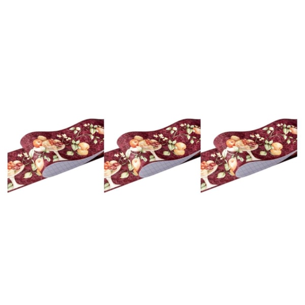 1/2/3/5 Retro Fashion PVC vattentät midjelinje för robust vägg red fruit 3Set