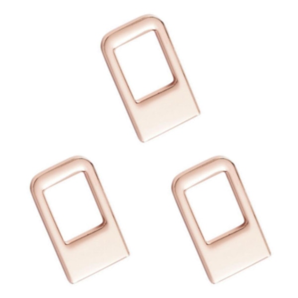 1/2/3 bilsäkerhetsspänne, metallinsatskort för Byd Atto 3 Gold 1.9x3.4x0.3cm 3Set
