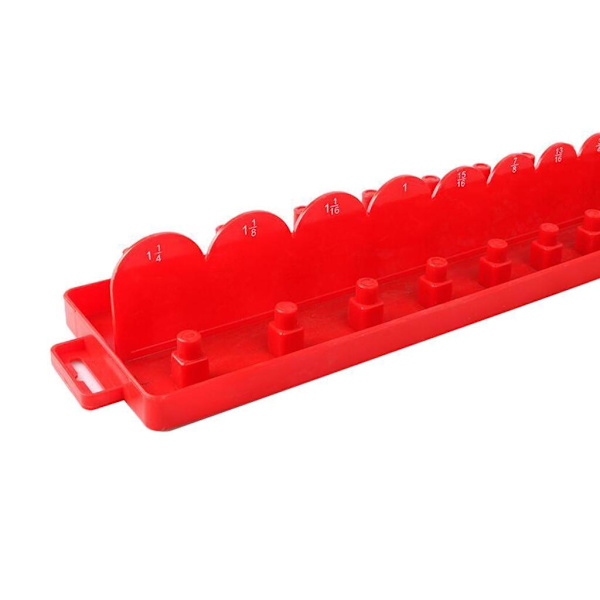 1/2 Socket Organizer Hållare Rack Sleeve Förvaringsfäste Verktygslåda Red Imperial L 1Set