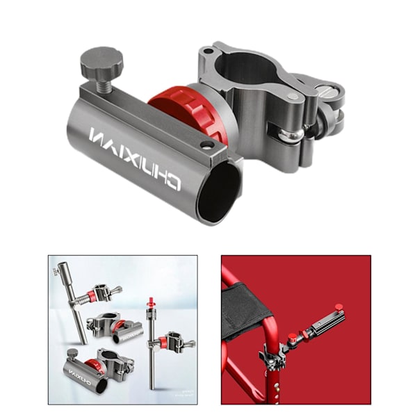 1/2/3 fasta clipsfästen Robust fiskestolsparaply Rod Holder 360° 1 Pc