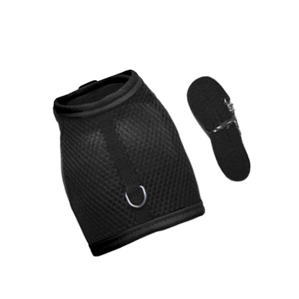 1/3 Hamster Kanin Marsvin Råtta Iller Andas Mesh Sele Black L 1 Pc
