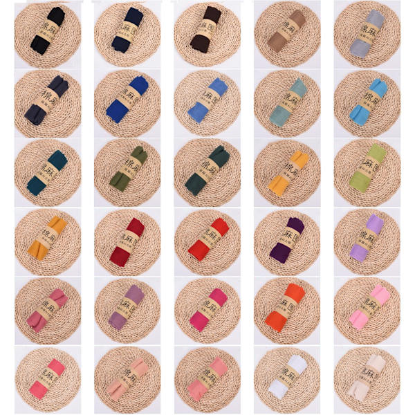1/2/3/5 Mjuka andningsbara halsdukar för kvinnor Lyxiga och red skin 1Set
