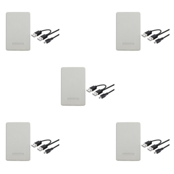 1/2/3/5 Portabelt hölje USB 2.0 för för bärbar dator White 12x7.6x1.3cm 5Set