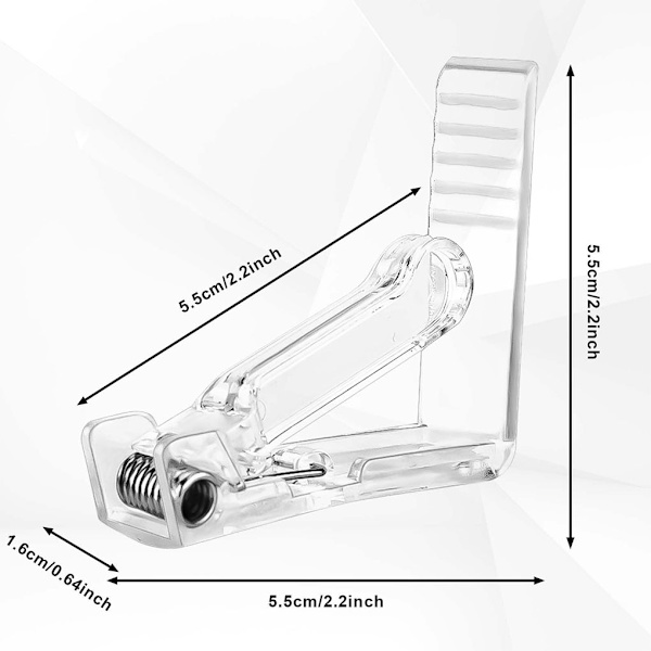 1/2/3/5 Håll hårt duk Justerbar tygklämma för Transparent 20PCS 1Set