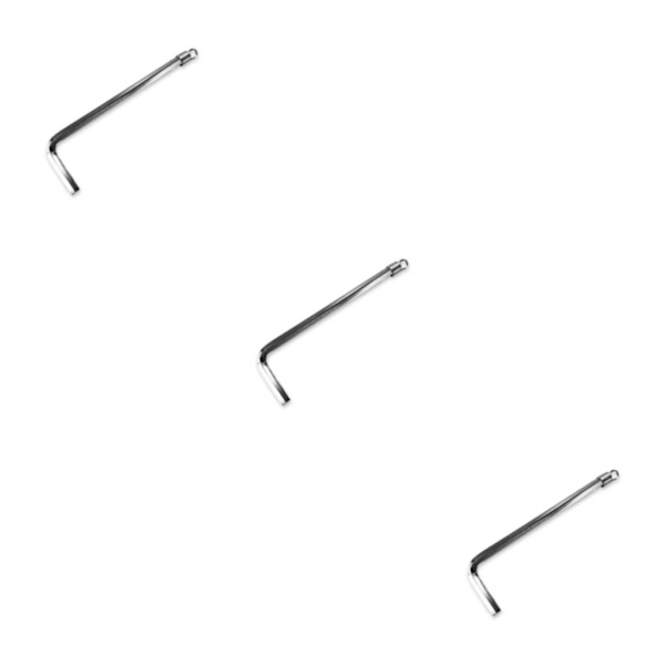 1/2/3/5 Kompatibilitet möter hållbarhet för effektiv ficklampa L-shaped wrench 6.1*0.329*0.2cm 3PCS