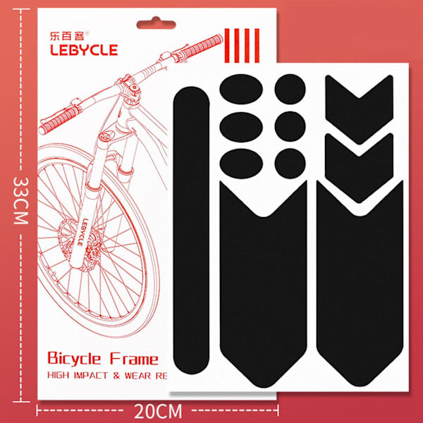 1/2/3 Bike Frame Protector Sticker Tape För Bicycle Protect Black 1 Pc