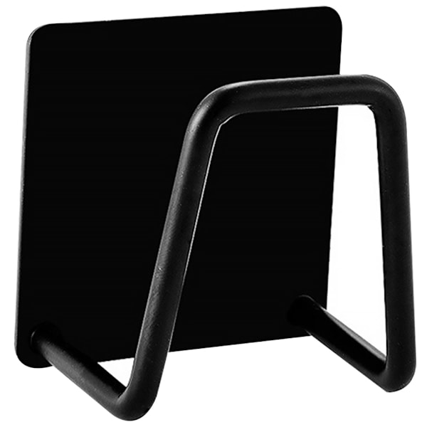 Diskbänk Svampställ Dränering Förvaring Hylla Wire Ball Rag Organizer Paint Black 2pcs 4.5x4.5x3.3cm