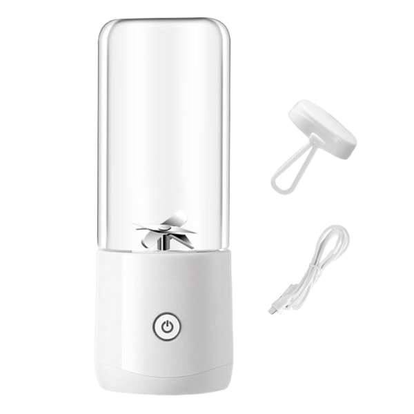 1/2 500mL Blender elektrisk fruktmixermaskin Ice Mini Juicer with Lid White 380ml 7 x 7 x 18.5cm 1Set