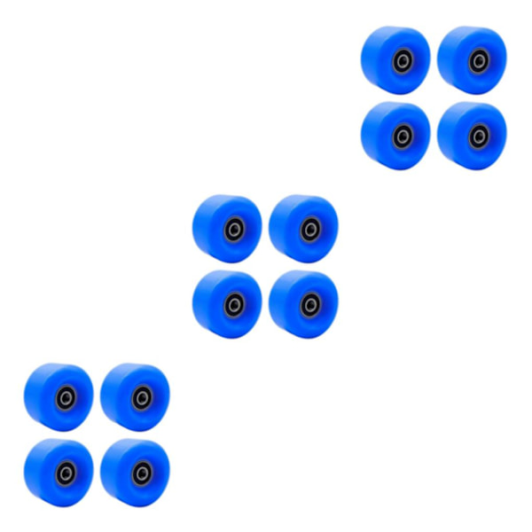 1/2/3 Inline Skate Wheel PU Slitstarka 58 mm 82A hjul Blue 58x58x32mm 3Set