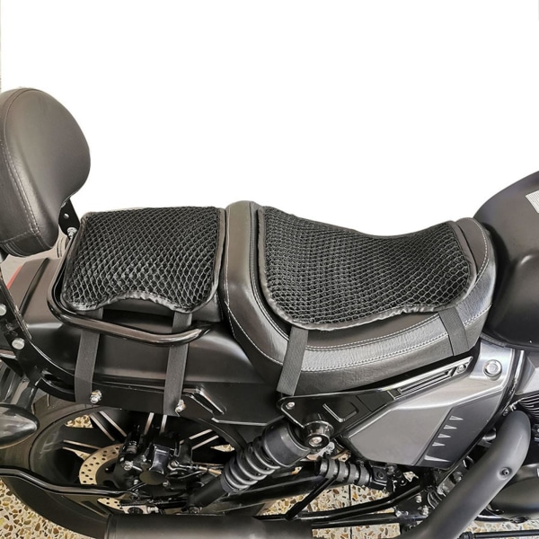 Motorcykel Sittdyna Anti- För Slip Passenger Passar för Black S