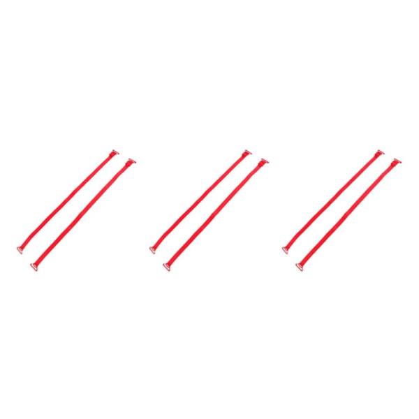 2/3/5 Dam Non-För slip BH-remmar Justerbar ersättning Red 3Set