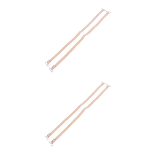 2/3/5 Dam Non-För slip BH-remmar Justerbar ersättning Beige 2Set