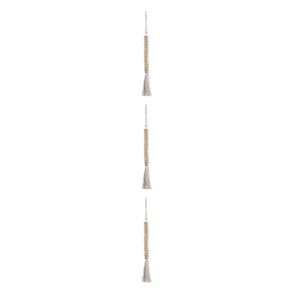 1/2/3/5 Naturträ Pärlgardin Tiebacks Heminredning Boho 3Set