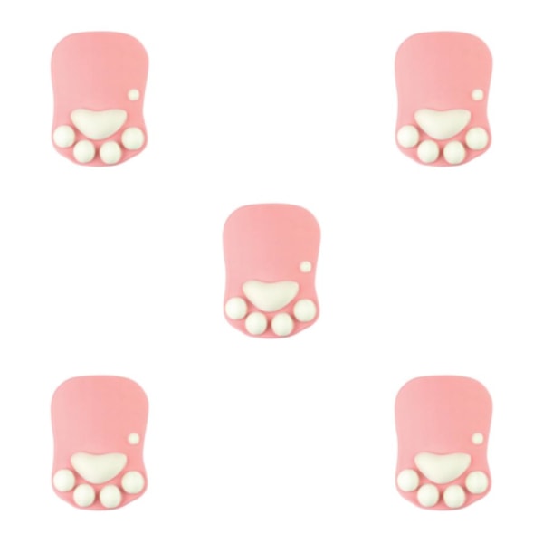 1/2/3/5 Cat Paw musmatta Unik med söt och stilig look DS-017 red plum 5Set