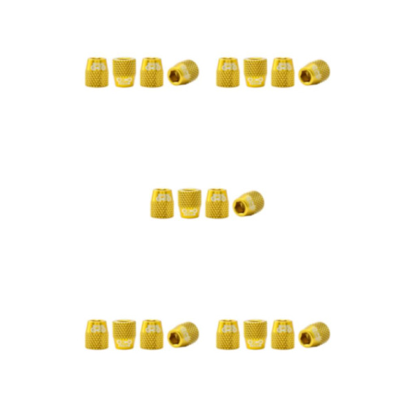 1/2/3/5 4x M6 Bike V Bromsbelägg Skruv Mountain Fasta bultar Golden 12x10MM 5Set