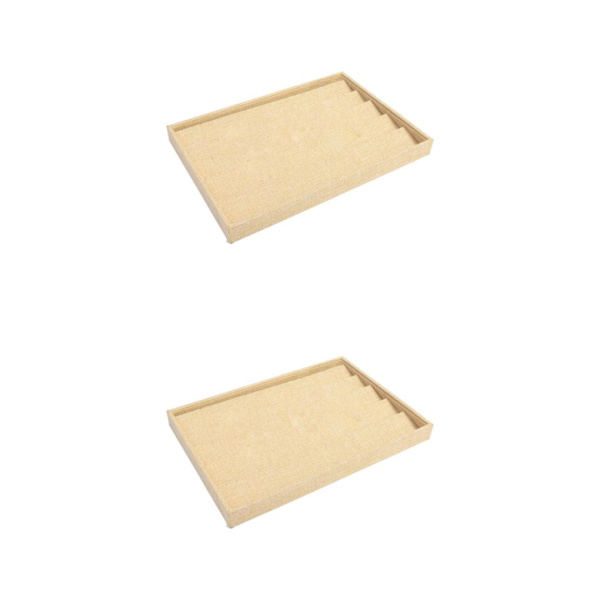 1/2/3 Stapelbara smycken fack för lådor butiker Showcase present Earrings Tray 35x24x3cm 2Set