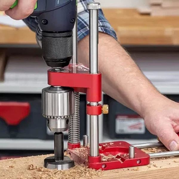 Justerbar Woodworking Punch Locator För Borrguide för Red