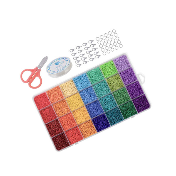 1/2 Mini Beads Set Hummerspännen Seed Bead för smyckestillverkning 2Set