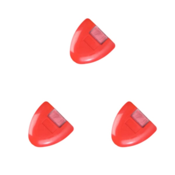 1/2/3/5 triangulärt kritahjul Kompakt Bärbar Hållbar Red 6x6cm 3Set