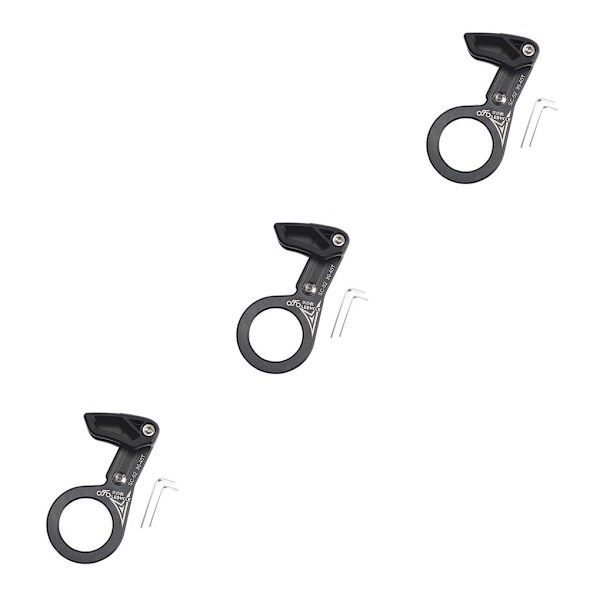 1/2/3 Universal Kedjeguide i aluminiumlegering för MTB-cykel Axis black 3PCS