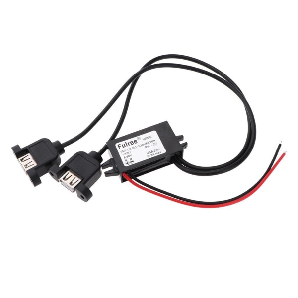 1/3 8-60V till 5V Dubbel USB DC-DC spänningsomvandlare Power 1 Pc