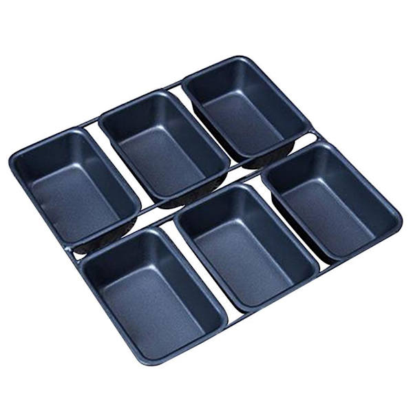 1/2 6 koppar mini limpa Pan Non Stick Pan Bakeware Mini desserter 1Set