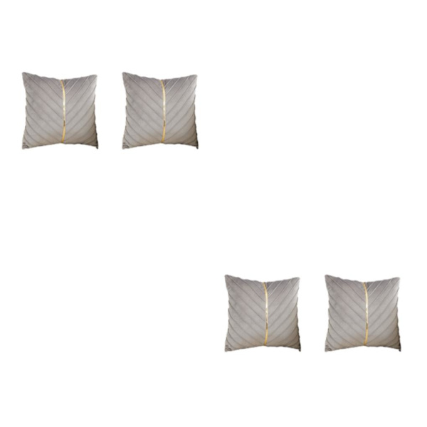 1/2/3 2st Polyester Soffa Heminredning Sammet Cover Med grey 2PCS