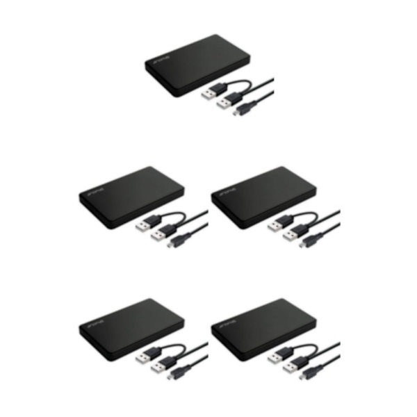 1/2/3/5 Portabelt hölje USB 2.0 för för bärbar dator Black 12x7.6x1.3cm 5Set