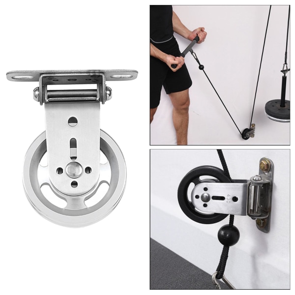 För Arm Strength Pulley Kabelmaskin för Home Workout Fitness Aluminum alloy sheave