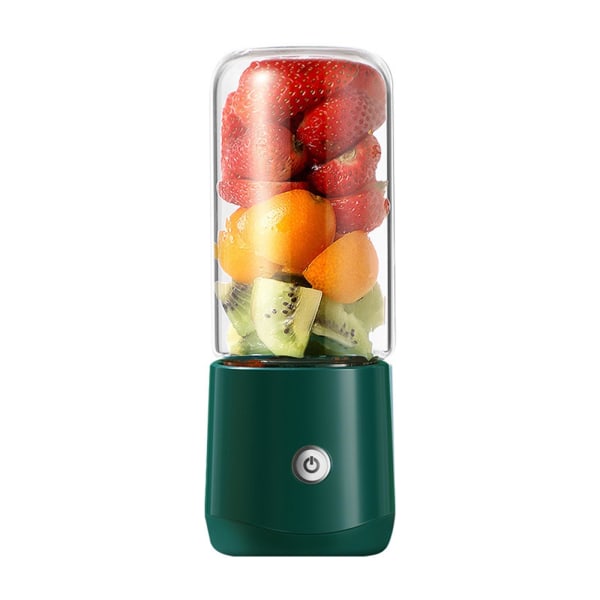 1/2 500mL Blender elektrisk fruktmixermaskin Ice Mini Juicer with Lid Green 380ml 7 x 7 x 18.5cm 1Set