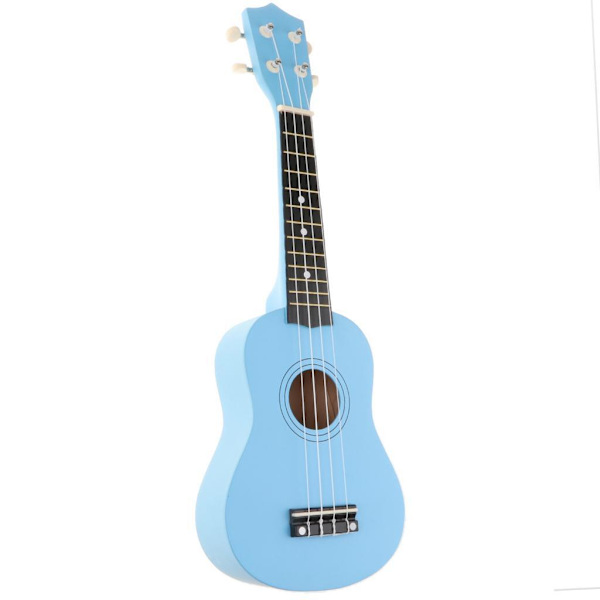 4 String Beginners Ukulele Hawaii Guitar Musical För Blue 21 Inch