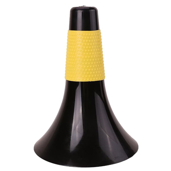 Sport Training Safety Cone för Fotboll Fotboll Säkerhetsparkering Black Yellow 6.7 x 6.7 x 9.3 Inch