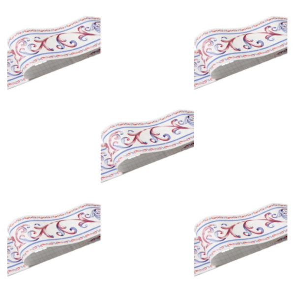 1/2/3/5 Retro Fashion PVC vattentät midjelinje för robust vägg white vine flower 5Set