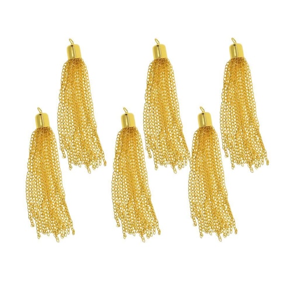 1/2/3/5 6 delar Handgjorda Boho Long Chain Tofshängen Gold 1Set