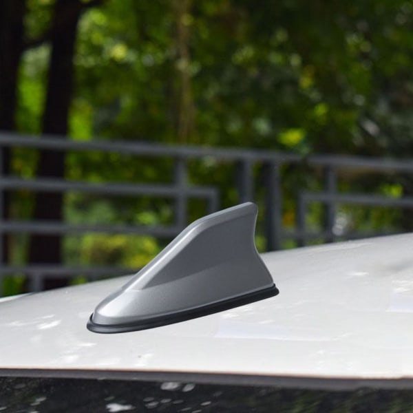 1/2 Shark Fin Antenn Universal Bil Dekorativ Vattentät Auto gray 1Set