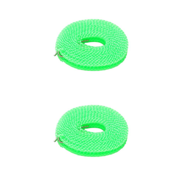 2/3/5 Klädstreck Stretchig bärbar tvättsnöre för trädgård green 800cm 2Set